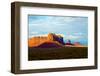 USA, Arizona-Utah border. Monument Valley, Sentinel Mesa and Castle Rock.-Bernard Friel-Framed Photographic Print