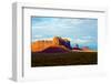 USA, Arizona-Utah border. Monument Valley, Sentinel Mesa and Castle Rock.-Bernard Friel-Framed Photographic Print