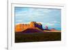 USA, Arizona-Utah border. Monument Valley, Sentinel Mesa and Castle Rock.-Bernard Friel-Framed Photographic Print