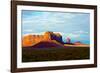 USA, Arizona-Utah border. Monument Valley, Sentinel Mesa and Castle Rock.-Bernard Friel-Framed Photographic Print