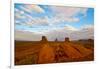 USA, Arizona-Utah border. Monument Valley, The Mittens and Merrick Butte.-Bernard Friel-Framed Photographic Print