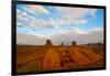 USA, Arizona-Utah border. Monument Valley, The Mittens and Merrick Butte.-Bernard Friel-Framed Photographic Print