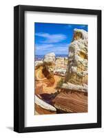 USA, Arizona, Vermilion Cliffs National Monument. Colorful Sandstone Formations at White Pocket-Charles Crust-Framed Photographic Print