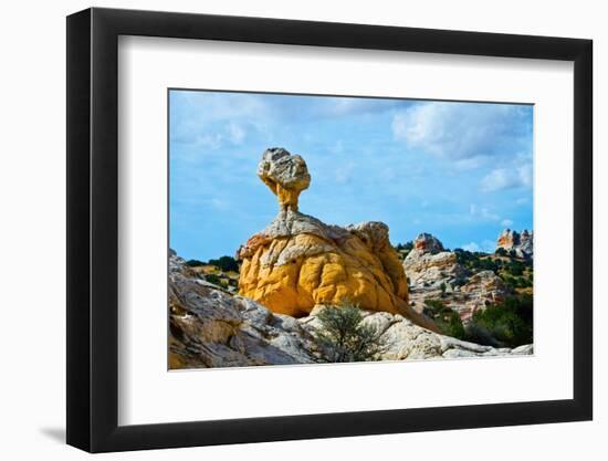 USA, Arizona, Vermilion Cliffs NM. White Pocket, multicolored formations of Navajo sandstone-Bernard Friel-Framed Photographic Print