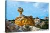 USA, Arizona, Vermilion Cliffs NM. White Pocket, multicolored formations of Navajo sandstone-Bernard Friel-Stretched Canvas