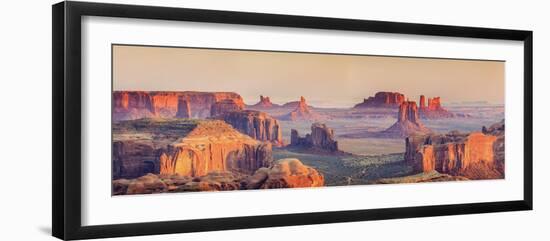 USA, Arizona, View Over Monument Valley from the Top of Hunt's Mesa-Michele Falzone-Framed Premium Photographic Print