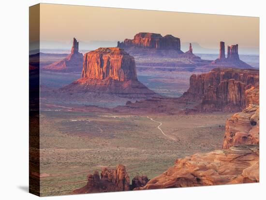 USA, Arizona, View Over Monument Valley from the Top of Hunt's Mesa-Michele Falzone-Stretched Canvas