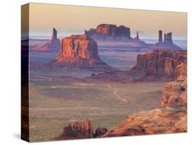 USA, Arizona, View Over Monument Valley from the Top of Hunt's Mesa-Michele Falzone-Stretched Canvas