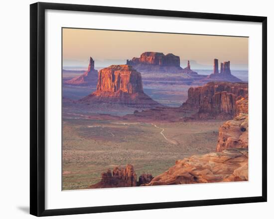 USA, Arizona, View Over Monument Valley from the Top of Hunt's Mesa-Michele Falzone-Framed Photographic Print