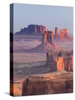 USA, Arizona, View Over Monument Valley from the Top of Hunt's Mesa-Michele Falzone-Stretched Canvas