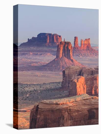 USA, Arizona, View Over Monument Valley from the Top of Hunt's Mesa-Michele Falzone-Stretched Canvas