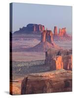 USA, Arizona, View Over Monument Valley from the Top of Hunt's Mesa-Michele Falzone-Stretched Canvas