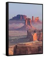 USA, Arizona, View Over Monument Valley from the Top of Hunt's Mesa-Michele Falzone-Framed Stretched Canvas