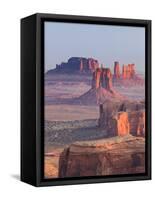 USA, Arizona, View Over Monument Valley from the Top of Hunt's Mesa-Michele Falzone-Framed Stretched Canvas