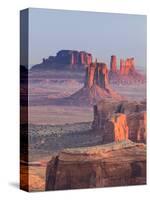 USA, Arizona, View Over Monument Valley from the Top of Hunt's Mesa-Michele Falzone-Stretched Canvas