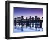 USA, Arkansas, Little Rock, City Skyline from the Arkansas River-Walter Bibikow-Framed Photographic Print