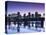 USA, Arkansas, Little Rock, City Skyline from the Arkansas River-Walter Bibikow-Stretched Canvas