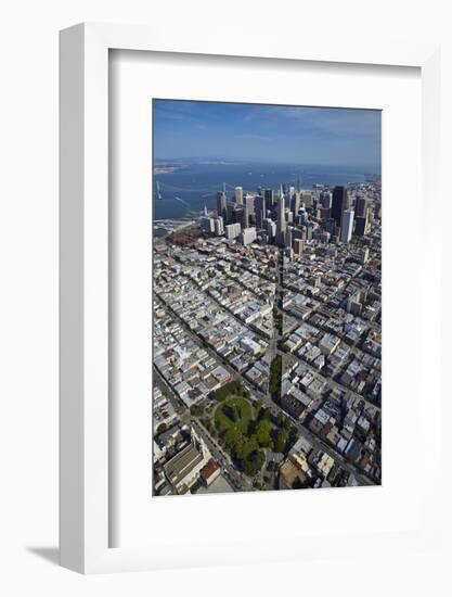 USA, California, Aerial of Downtown San Francisco Cityscape-David Wall-Framed Photographic Print