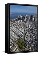 USA, California, Aerial of Downtown San Francisco Cityscape-David Wall-Framed Stretched Canvas