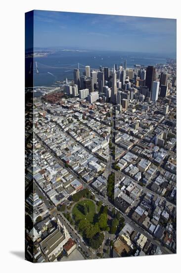 USA, California, Aerial of Downtown San Francisco Cityscape-David Wall-Stretched Canvas
