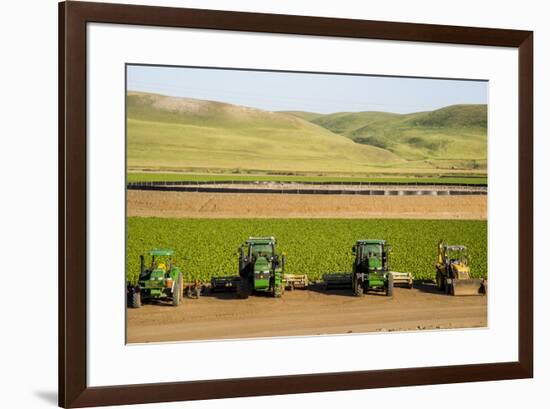 USA, California. Agricultural fields outside King City-Alison Jones-Framed Premium Photographic Print