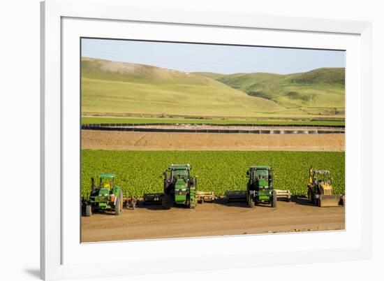 USA, California. Agricultural fields outside King City-Alison Jones-Framed Premium Photographic Print