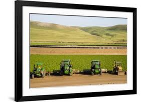 USA, California. Agricultural fields outside King City-Alison Jones-Framed Premium Photographic Print