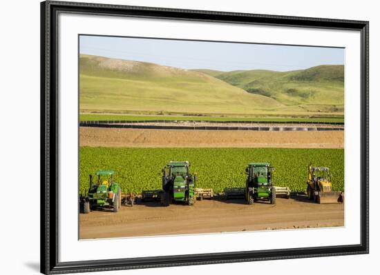 USA, California. Agricultural fields outside King City-Alison Jones-Framed Premium Photographic Print