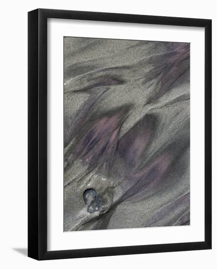 USA, California, Big Sur. Patterns in beach sand.-Jaynes Gallery-Framed Photographic Print