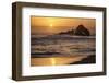 USA, California, Big Sur. Sunset and Splashes at Pfeiffer Beach-Ann Collins-Framed Photographic Print