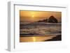 USA, California, Big Sur. Sunset and Splashes at Pfeiffer Beach-Ann Collins-Framed Photographic Print