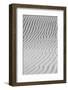 USA, California. Black and white image of windblown sand dune-Judith Zimmerman-Framed Photographic Print