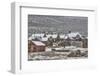 USA, California, Bodie. Abandoned Buildings in Snowfall-Don Paulson-Framed Photographic Print