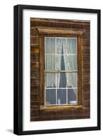 USA, California, Bodie. Close-up of Window-Don Paulson-Framed Photographic Print