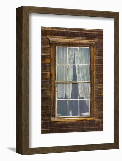 USA, California, Bodie. Close-up of Window-Don Paulson-Framed Photographic Print