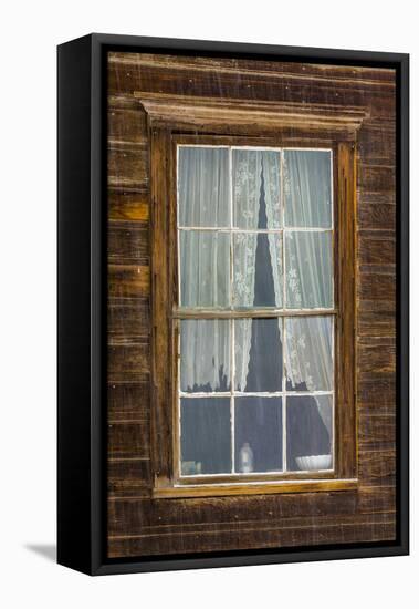 USA, California, Bodie. Close-up of Window-Don Paulson-Framed Stretched Canvas