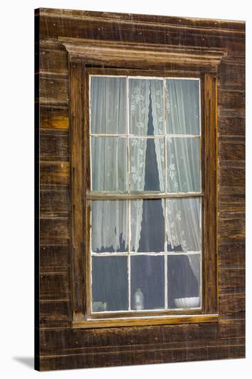 USA, California, Bodie. Close-up of Window-Don Paulson-Stretched Canvas