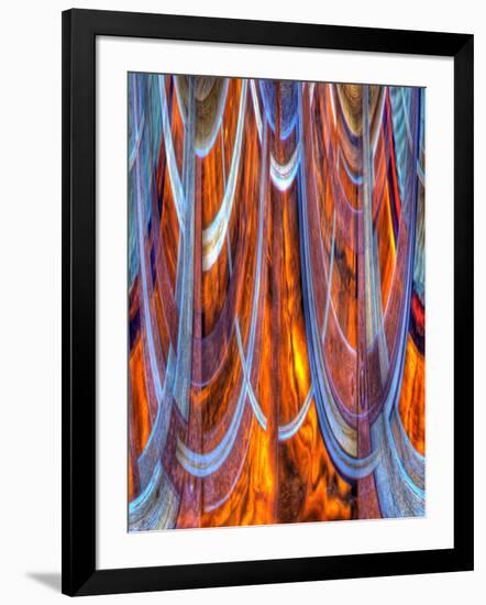 USA, California, Bodie State Park. Abstract of window.-Jaynes Gallery-Framed Photographic Print