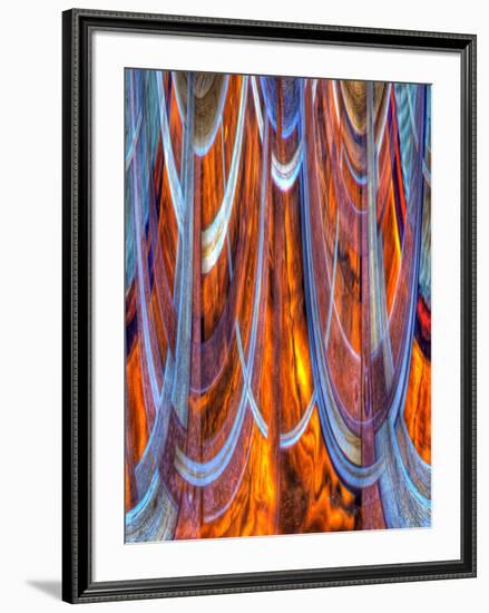 USA, California, Bodie State Park. Abstract of window.-Jaynes Gallery-Framed Photographic Print