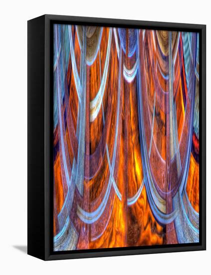 USA, California, Bodie State Park. Abstract of window.-Jaynes Gallery-Framed Stretched Canvas