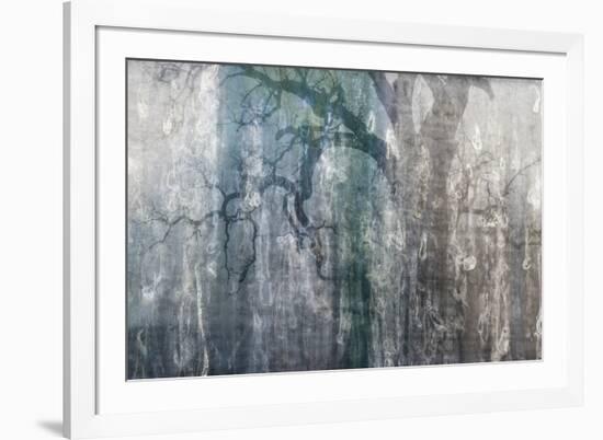 USA, California, Carrizo Plain National Monument. Abstract of oak tree and metal-Jaynes Gallery-Framed Premium Photographic Print