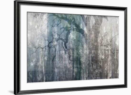 USA, California, Carrizo Plain National Monument. Abstract of oak tree and metal-Jaynes Gallery-Framed Premium Photographic Print