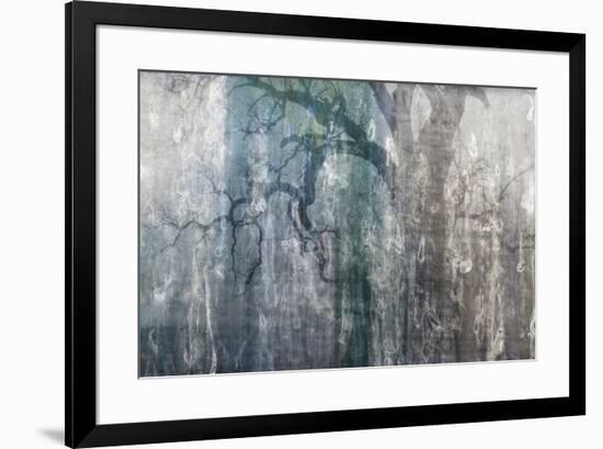 USA, California, Carrizo Plain National Monument. Abstract of oak tree and metal-Jaynes Gallery-Framed Premium Photographic Print