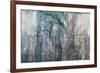 USA, California, Carrizo Plain National Monument. Abstract of oak tree and metal-Jaynes Gallery-Framed Photographic Print