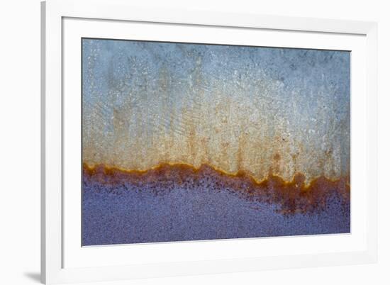 USA, California, Carrizo Plain National Monument. Abstract patterns on old machinery.-Jaynes Gallery-Framed Premium Photographic Print