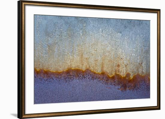 USA, California, Carrizo Plain National Monument. Abstract patterns on old machinery.-Jaynes Gallery-Framed Premium Photographic Print