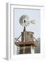 USA California. Cayucos, old wooden water tower with windmill for pumping-Alison Jones-Framed Photographic Print