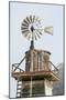 USA California. Cayucos, old wooden water tower with windmill for pumping-Alison Jones-Mounted Photographic Print