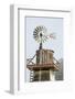 USA California. Cayucos, old wooden water tower with windmill for pumping-Alison Jones-Framed Photographic Print