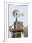 USA California. Cayucos, old wooden water tower with windmill for pumping-Alison Jones-Framed Premium Photographic Print